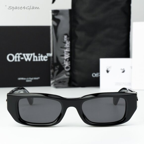 Off-White Women Sunglasses Black Grey Square OERI124  display picture 3